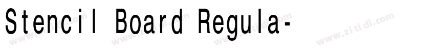 Stencil Board Regula字体转换